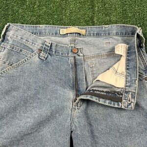 Vintage Lee Carpenter Jeans Mens 33x29" Blue Light Wash Straight Baggy Skate Y2K